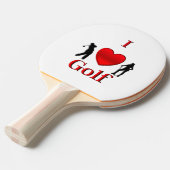 I Heart Golf Tafeltennisbatje (Voorkant Gekanteld)