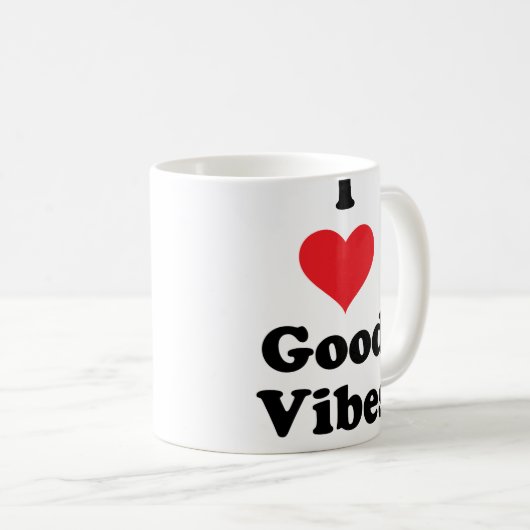 I (Heart) Good Vibes Koffiemok (Voorkant rechts)