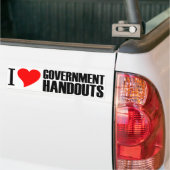 I Heart Government Handouts Bumpersticker (Op Truck)