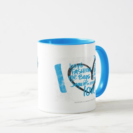 I Heart Graffiti Aqua Mok (Voorkant rechts)