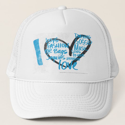 I Heart Graffiti Aqua Trucker Pet (Voorkant)