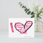 I Heart Graffiti Magenta Briefkaart (Staand voorkant)