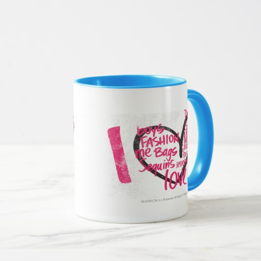 I Heart Graffiti Magenta Mok (Voorkant rechts)