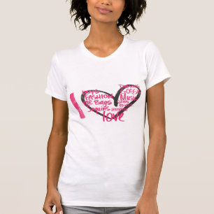 I Heart Graffiti Magenta T-shirt