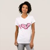 I Heart Graffiti Magenta T-shirt (Voorkant volledig)