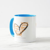 I Heart Graffiti Oranje Mok (Voorkant links)