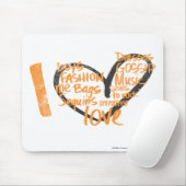 I Heart Graffiti Oranje Muismat (Met muis)