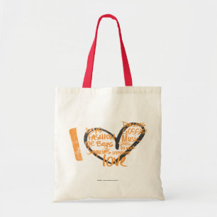 I Heart Graffiti Oranje Tote Bag