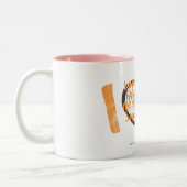 I Heart Graffiti Oranje Tweekleurige Koffiemok (Links)