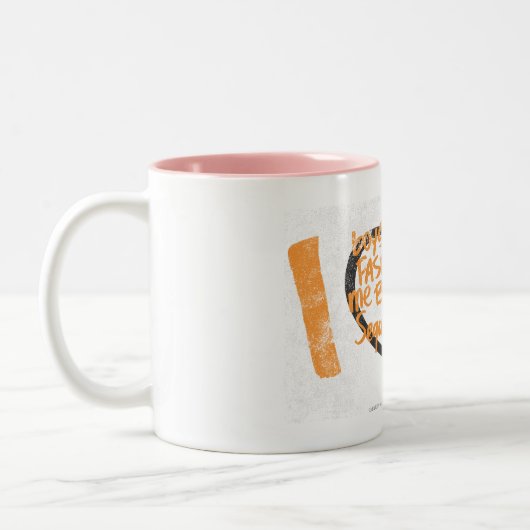 I Heart Graffiti Oranje Tweekleurige Koffiemok (Links)