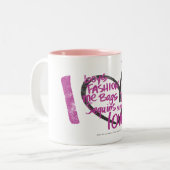 I Heart Graffiti Paars Tweekleurige Koffiemok (Voorkant links)