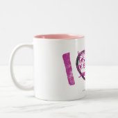 I Heart Graffiti Paars Tweekleurige Koffiemok (Links)