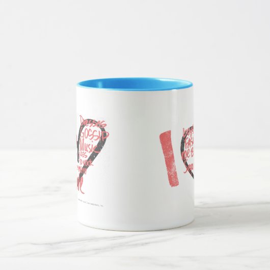 I Heart Graffiti roze Mok (Midden)