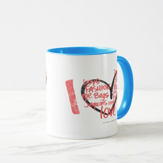 I Heart Graffiti roze Mok (Voorkant rechts)