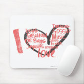 I Heart Graffiti roze Muismat (Met muis)