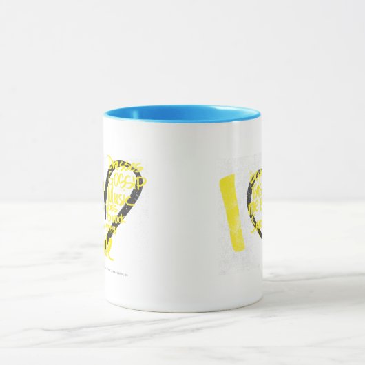 I Heart Graffiti Yellow Mok (Midden)