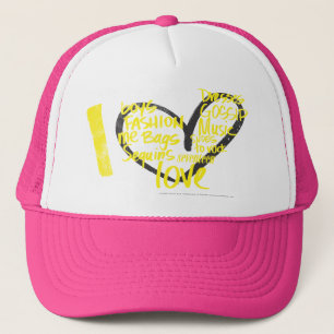 I Heart Graffiti Yellow Trucker Pet