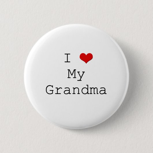 I Heart Grandma Button (Voorkant)