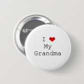 I Heart Grandma Button (Voorkant /achterkant)