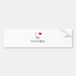 I Heart Grandpa Bumpersticker