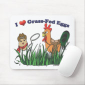 I Heart Grass-Fed Eggs Muismat (Met muis)