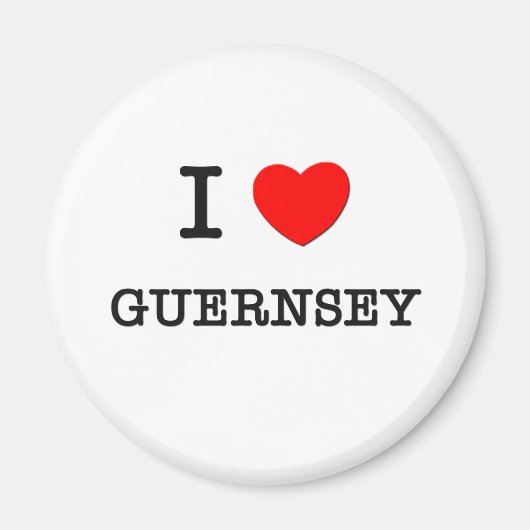 I HEART GUERNSEY MAGNEET (Voorkant)