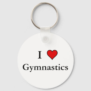 I Heart Gymnastics Sleutelhanger