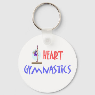 I HEART GYMNASTICS SLEUTELHANGER