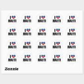 I HEART HAITI RONDE STICKER (Vel)