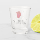 I Heart Halloween Shot Glas (Achterkant)