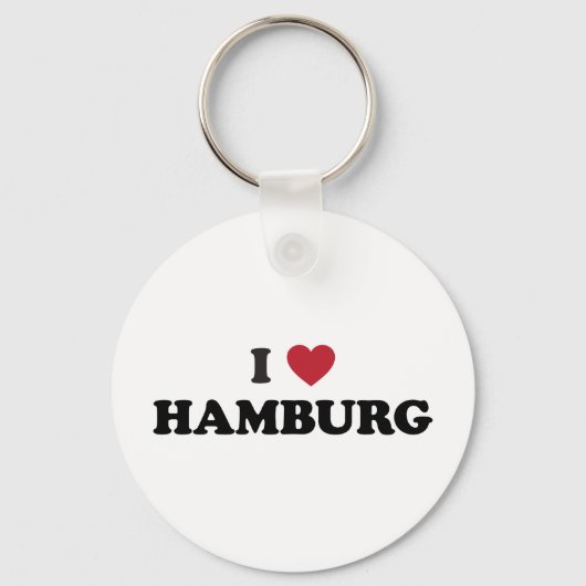 i Heart Hamburg Duitsland Sleutelhanger (Voorkant)