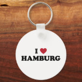 i Heart Hamburg Duitsland Sleutelhanger (Voorkant)