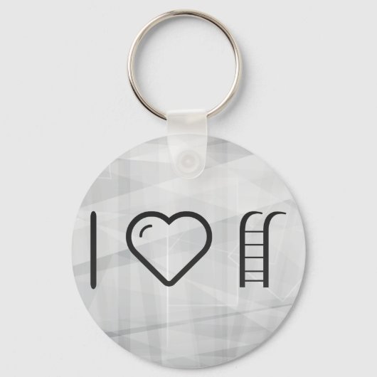 I Heart Hanging Ladders Sleutelhanger (Voorkant)