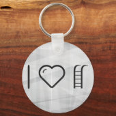 I Heart Hanging Ladders Sleutelhanger (Voorkant)