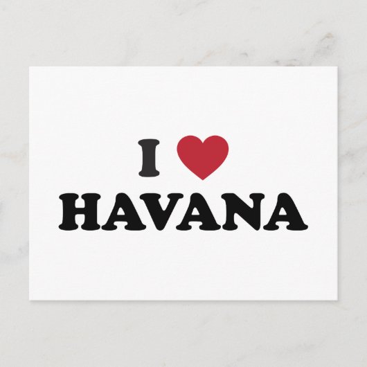 I Heart Havana Cuba Briefkaart (Voorkant)