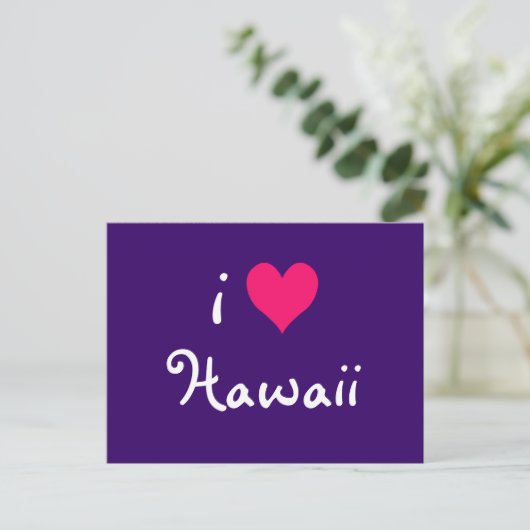 I Heart Hawaii Briefkaart (Staand voorkant)