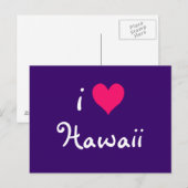 I Heart Hawaii Briefkaart (Voorkant / Achterkant)