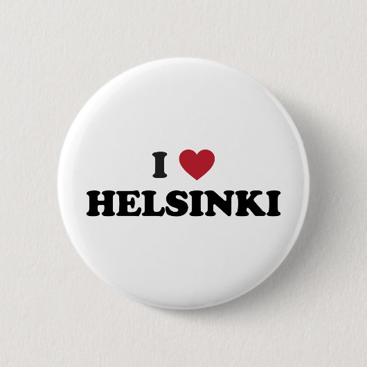 I Heart Helsinki Finland Ronde Button 5,7 Cm (Voorkant)