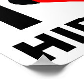 I Heart Hip Hop Funny Poster (Hoek)