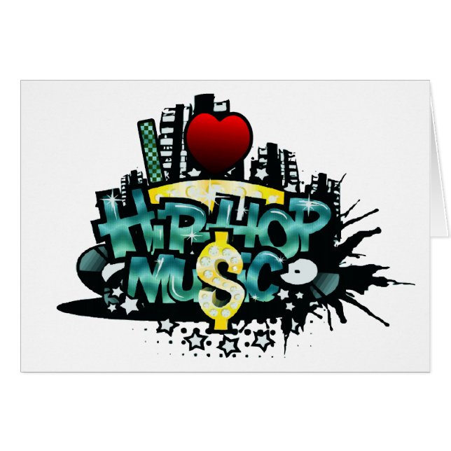 I Heart Hip Hop Music (Voorkant Horizontaal)