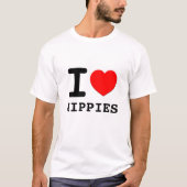 I Heart Hippies T-shirt (Voorkant)