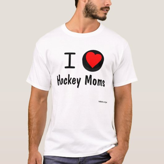 I Heart Hockey Moms T-shirt (Voorkant)