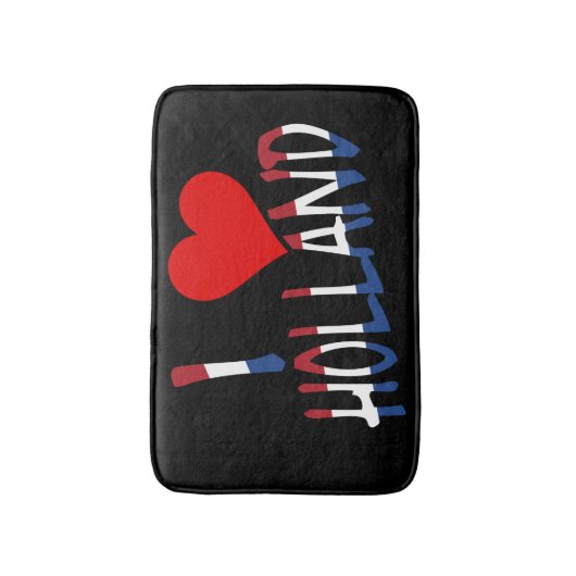 I Heart Holland overlay op bk bmcnt Badmat (Voorkant Verticaal)