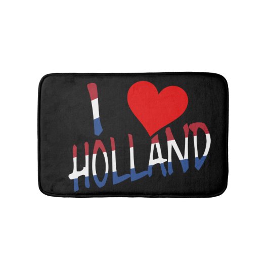 I Heart Holland overlay op bk bmcnt Badmat (Voorkant)
