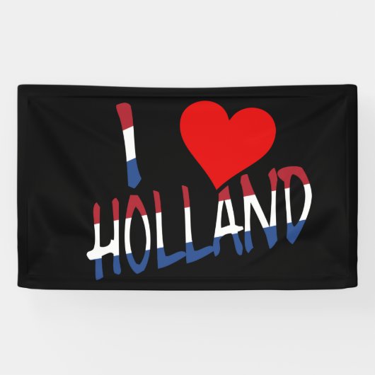 I Heart Holland overlay op bk bnrcent Spandoek (Horizontaal)