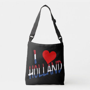 I Heart Holland overlay op bk cbbcnt Crossbody Tas