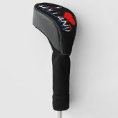 I Heart Holland overlay op bk dcent Golfheadcover (Schuin)