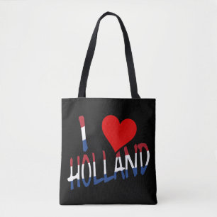 I Heart Holland overlay op bk stent Tote Bag