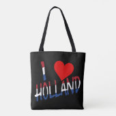 I Heart Holland overlay op bk stent Tote Bag (Achterkant)