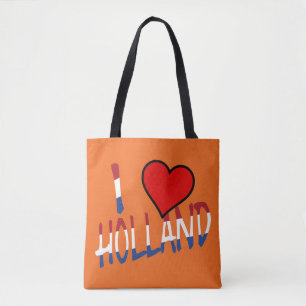 I Heart Holland overlay op onze stent Tote Bag